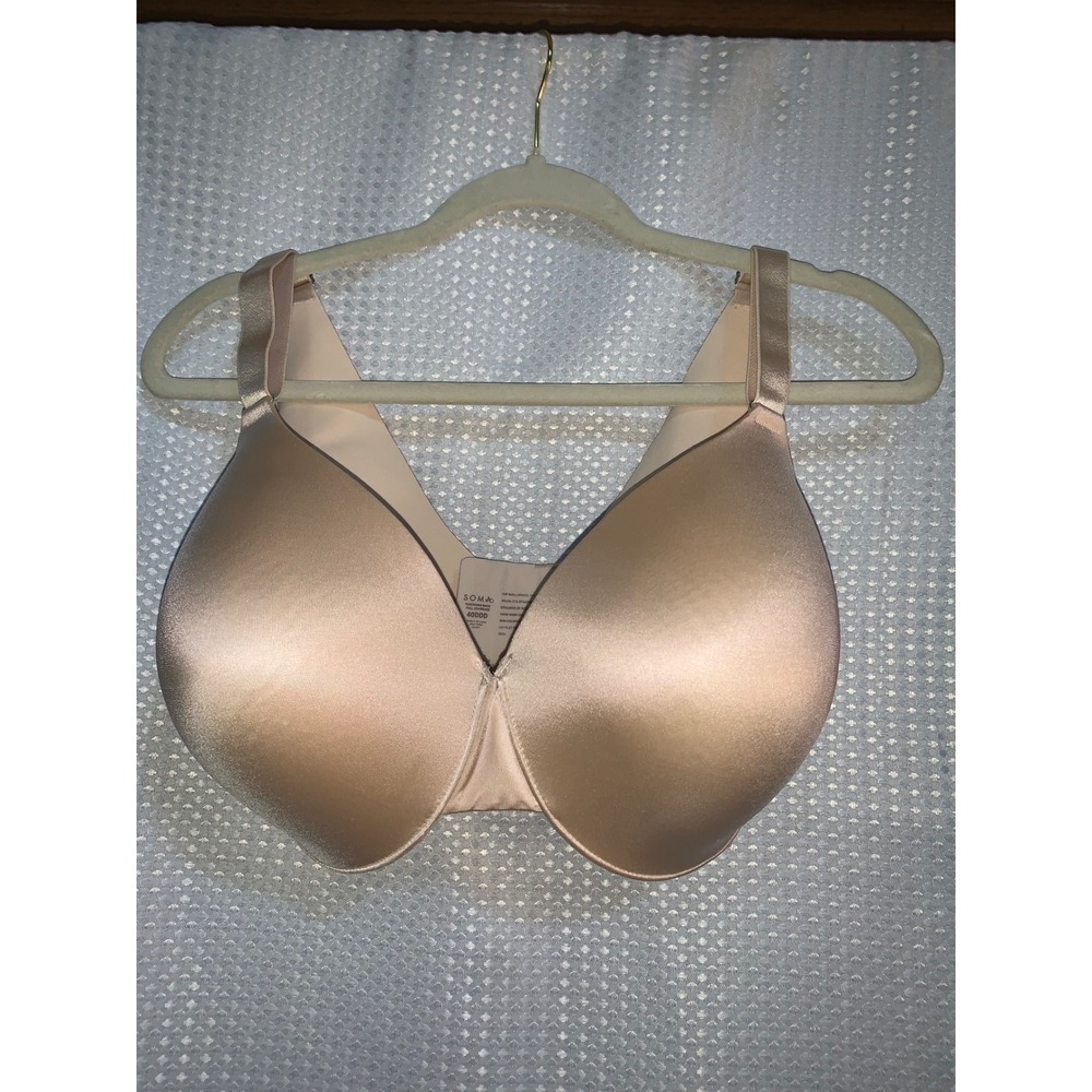 Soma Vanishing Back Full Cover Bra Nude Beige 40DDD Underwire Smoothing 032501